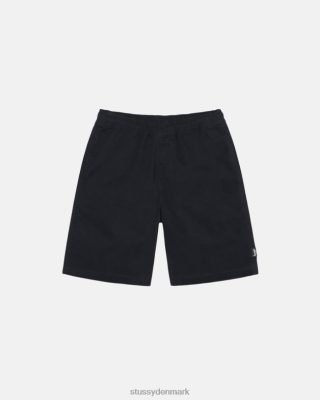 Stussy Denmark | Stussy børstet strand kort sort unisex 8NV2P280
