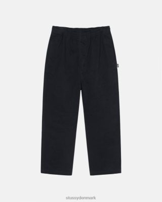 Stussy Denmark | Stussy børstet strandbuks sort unisex 8NV2P314