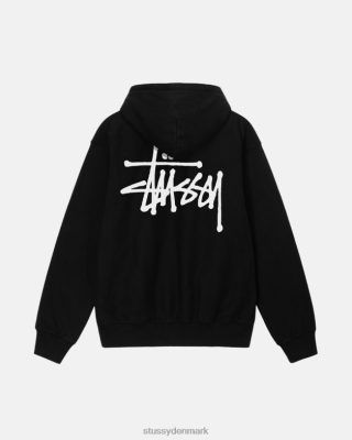 Stussy Denmark | Stussy basispigmentfarvet hættetrøje sort unisex 8NV2P188