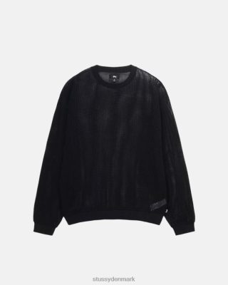 Stussy Denmark | Stussy bomuldsnet ls besætning sort unisex 8NV2P510