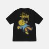 Stussy Denmark | Stussy dollie pigmentfarvet t-shirt sort unisex 8NV2P37