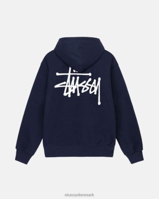 Stussy Denmark | Stussy grundlæggende hættetrøje flåde unisex 8NV2P197