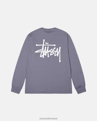 Stussy Denmark | Stussy grundlæggende ls t-shirt lilla unisex 8NV2P58