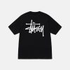 Stussy Denmark | Stussy grundlæggende t-shirt sort unisex 8NV2P1