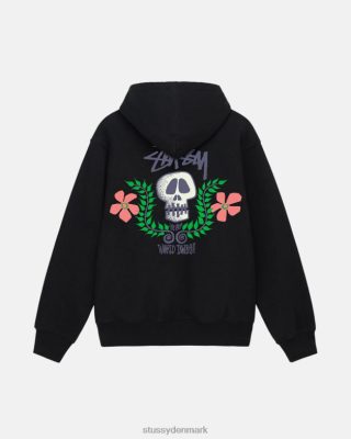 Stussy Denmark | Stussy hættetrøje med kranie sort unisex 8NV2P177