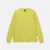 Stussy Denmark | Stussy heavyweight pigment farvet ls crew gul unisex 8NV2P87