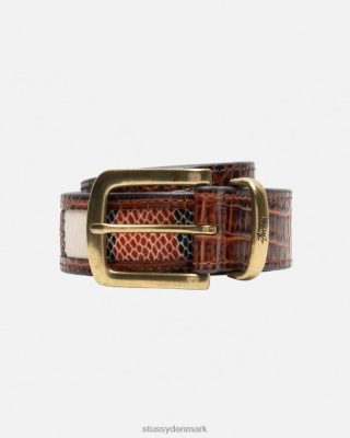 Stussy Denmark | Stussy læder overlægsbælte cognac unisex 8NV2P435