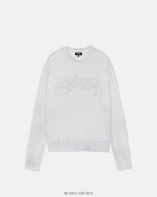 Stussy Denmark | Stussy løs strik logo sweater knogle unisex 8NV2P265