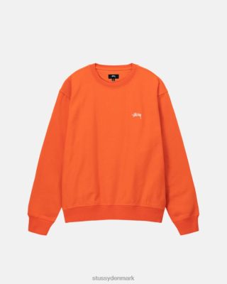 Stussy Denmark | Stussy overfarvet stock logo besætning orange unisex 8NV2P152