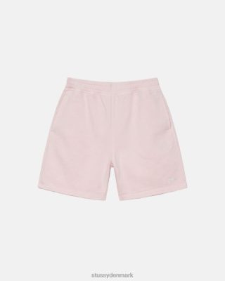 Stussy Denmark | Stussy overfarvet stock logo sweat short lt. lyserød unisex 8NV2P129