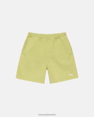 Stussy Denmark | Stussy overfarvet stock logo sweat short lysegrøn unisex 8NV2P132