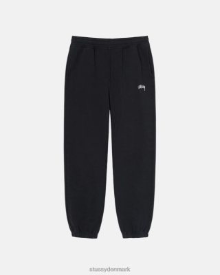 Stussy Denmark | Stussy overfarvet stock logo sweatpants sort unisex 8NV2P136