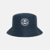 Stussy Denmark | Stussy ss link deep bucket hat flåde unisex 8NV2P491