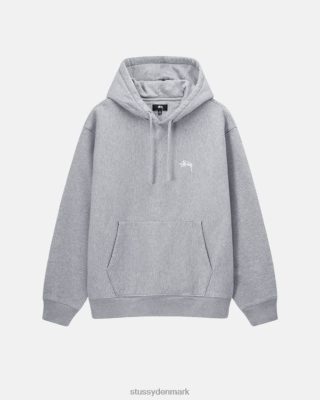 Stussy Denmark | Stussy stock logo hættetrøje grå lyng unisex 8NV2P138