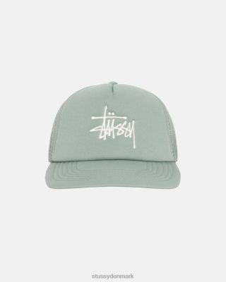 Stussy Denmark | Stussy stor basic trucker kasket lys oliven unisex 8NV2P375